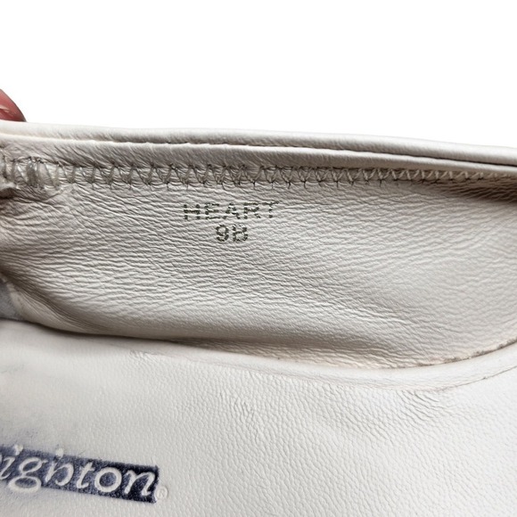 NWOB Brighton Heart women's off white leather ballet flats Sz 9B - Picture 8 of 12